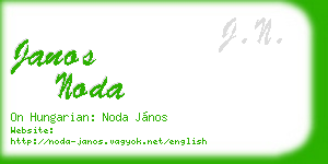 janos noda business card